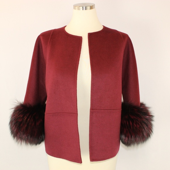 Michael Kors Collection Jackets & Blazers - Michael Kors Collection burgundy jacket - SOLD